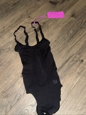 Fendi x SKIMS black shaping thong Bodysuit nwt small